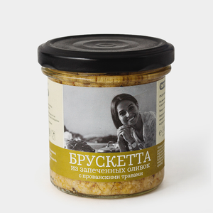 Консервы закусочные «Tomtom» Брускетта из запеченных оливок с прованскими травами, 140 г Консервы закусочные «Tomtom» Брускетта из запеченных оливок с прованскими травами, 140 г