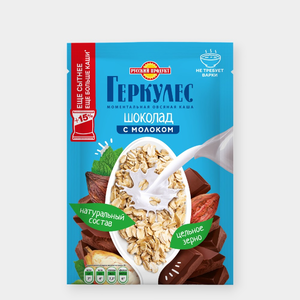 Овсяная каша «Русский продукт» момент Геркулес с шоколадом и молоком, 40 г