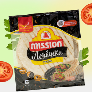 Лепешки «Mission» Гриль, тортильи пшеничные оригинальные, 250 г