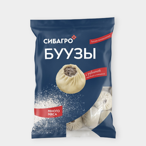 Буузы «Сибагро» с рубленой свининой и говядиной, 800 г
