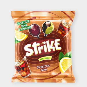 Карамель на палочке «Strike» Кола микс, 113 г