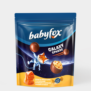 Конфеты шоколадные «Babyfox» Galaxy sphere с соленой карамелью, 130 г
