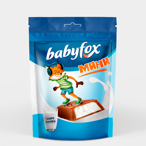Конфеты «Babyfox mini» c молочной начинкой, 120 г
