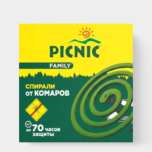 Антикомариная спираль «Picnic Family» 10 шт