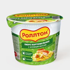 Пюре картофельное «Роллтон» со вкусом курицы, 40 г