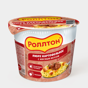 Пюре картофельное «Роллтон» с мясным вкусом, 40 г