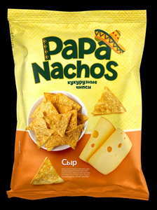 Чипсы кукурузные «PAPA NACHOS» со вкусом сыра, 75 г Чипсы кукурузные «PAPA NACHOS» со вкусом сыра, 75 г