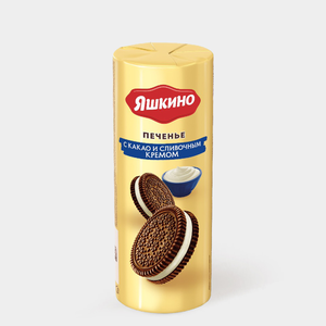 Печенье «Яшкино» с какао и сливочным кремом, 220 г