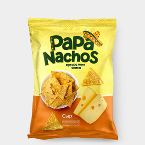 Чипсы кукурузные «PAPA NACHOS» со вкусом сыра, 75 г Чипсы кукурузные «PAPA NACHOS» со вкусом сыра, 75 г