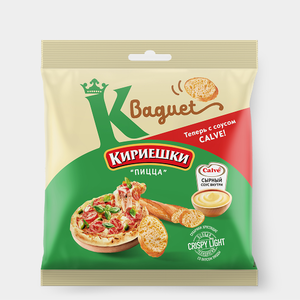 Сухарики «Кириешки Baguet» со вкусом пиццы и сырным соусом Calve, 70 г