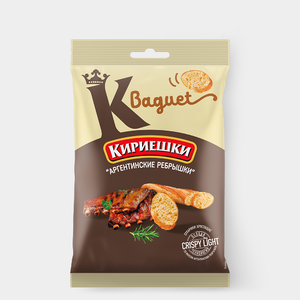Сухарики «Кириешки Baguet» со вкусом аргентинских ребрышек, 50 г