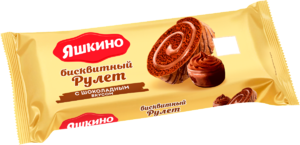 Рулет «Яшкино» бисквитный шоколадный, 200 г