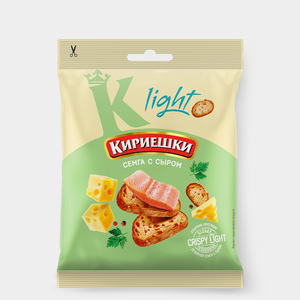 Сухарики «Кириешки Light» «Сёмга с сыром», 33 г Сухарики «Кириешки Light» «Сёмга с сыром», 33 г