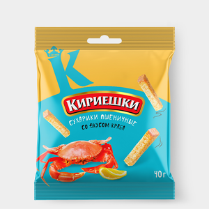 Сухарики «Кириешки» со вкусом краба, 40 г Сухарики «Кириешки» со вкусом краба, 40 г