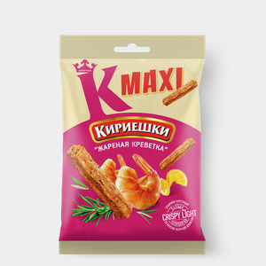 Сухарики «Кириешки Maxi» Жареная креветка, 60 г Сухарики «Кириешки Maxi» Жареная креветка, 60 г