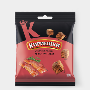 Сухарики «Кириешки» со вкусом бекона, 40 г