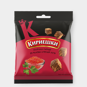 Сухарики «Кириешки» со вкусом красной икры, 40 г