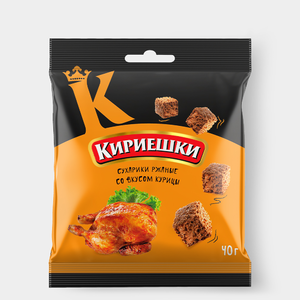 Сухарики «Кириешки» со вкусом курицы, 40 г