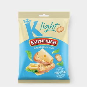 Сухарики «Кириешки Light» со вкусом сливочного сыра, 80 г