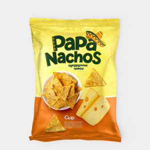 Чипсы кукурузные «PAPA NACHOS» со вкусом сыра, 75 г Чипсы кукурузные «PAPA NACHOS» со вкусом сыра, 75 г