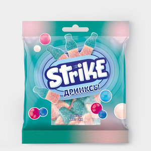 Мармелад жевательный «Strike» Дринксы, 70 г Мармелад жевательный «Strike» Дринксы, 70 г