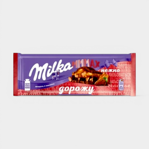 Шоколад молочный «Milka MMMAX» Миндаль и карамель, 270 г