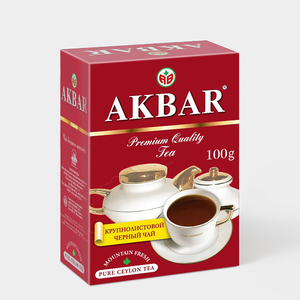 Чай черный «Akbar» крупнолистовой, 100 г