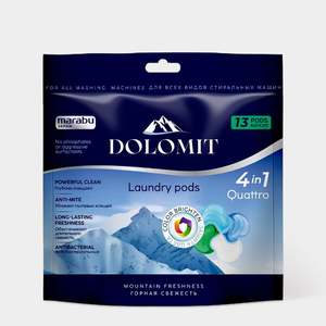 Капсулы для стирки «Marabu Dolomit» Горная свежесть 4 в 1, 13 шт