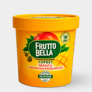 Сорбет «FruttoBella» манго-кардамон, 80 г Сорбет «FruttoBella» манго-кардамон, 80 г