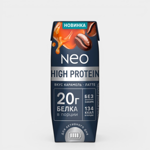 Коктейль молочный 0.3% «Neo» HIGH PROTEIN Карамельный латте, 260 г Коктейль молочный 0.3% «Neo» HIGH PROTEIN Карамельный латте, 260 г