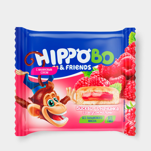 Пирожное «HIPPOBO» с начинкой со вкусом малины, 32 г Пирожное «HIPPOBO» с начинкой со вкусом малины, 32 г