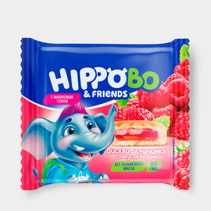 Пирожное «HIPPOBO» с начинкой со вкусом малины, 32 г Пирожное «HIPPOBO» с начинкой со вкусом малины, 32 г