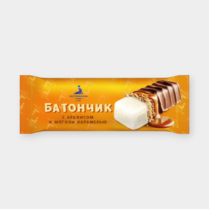 Мороженое «Петрохолод» батончик с арахисом и мягкой карамелью, 70 г