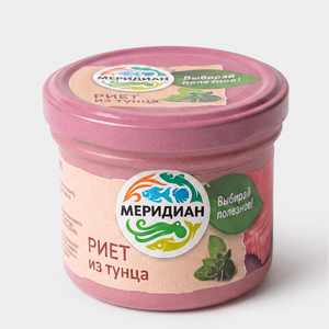 Риет «Меридиан» из тунца, 100 г Риет «Меридиан» из тунца, 100 г