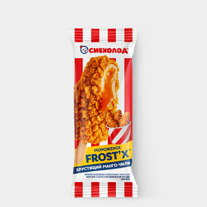 Эскимо «Frost'x» Манго-чили с кукурузными хлопьями, 50 г Эскимо «Frost'x» Манго-чили с кукурузными хлопьями, 50 г
