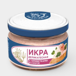 Икра деликатесная «Европром» с креветкой, 160 г Икра деликатесная «Европром» с креветкой, 160 г