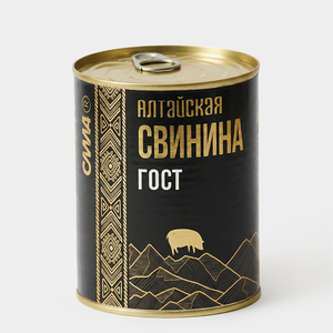 Свинина тушеная «Сила Алтайская», 340 г Свинина тушеная «Сила Алтайская», 340 г