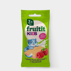 Вафельки детские «FRUIT IT KIDS» с малиной Вафельки детские «FRUIT IT KIDS» с малиной