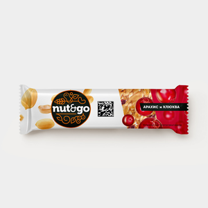 Батончик «Nut&Go» из арахиса и клюквы, 42 г Батончик «Nut&Go» из арахиса и клюквы, 42 г