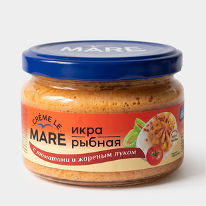 Икра рыбная «Mare» с томатами и жареным луком, 165 г Икра рыбная «Mare» с томатами и жареным луком, 165 г