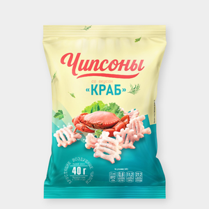 Чипсы «Чипсоны» со вкусом краба, 40 г