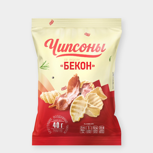 Чипсы «Чипсоны» со вкусом бекона, 40 г