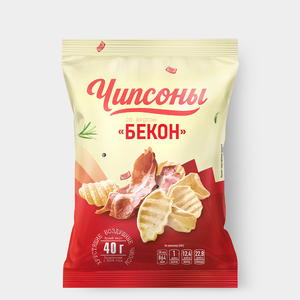 Чипсы «Чипсоны» со вкусом бекона, 40 г Чипсы «Чипсоны» со вкусом бекона, 40 г