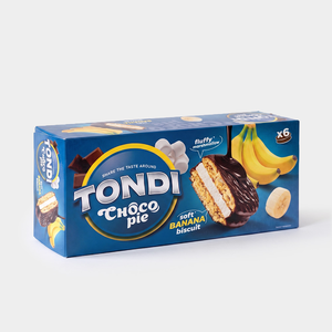 Choco Pie «Tondi» банановый, 180 г Choco Pie «Tondi» банановый, 180 г