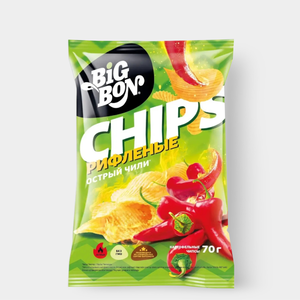 Чипсы картофельные «BigBon» со вкусом «Острый чили», 70 г