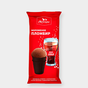 Мороженое «Свитлогорье» пломбир со вкусом колы Мороженое «Свитлогорье» пломбир со вкусом колы