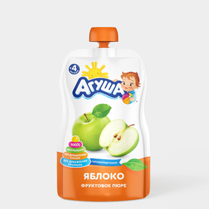 Фруктовое пюре «Агуша» Яблоко, 90 г