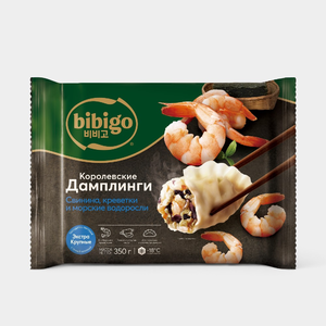 Дамплинги «Bibigo» с креветками и морскими водорослями, 350 г Дамплинги «Bibigo» с креветками и морскими водорослями, 350 г