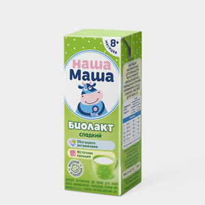 Биолакт 3% «Наша Маша» детский, с сахаром, 200 г Биолакт 3% «Наша Маша» детский, с сахаром, 200 г