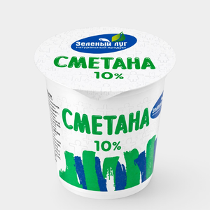 Сметана 10% «Зеленый луг», 300 г Сметана 10% «Зеленый луг», 300 г